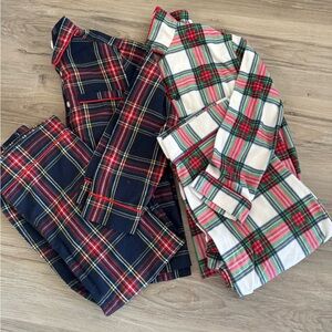 Plaid Kids Pajamas Sets sz 8 and 8/9 CREWCUTS and target